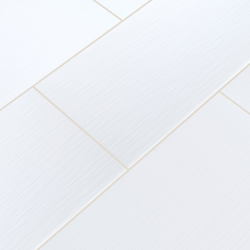 MSI Dymo Stripe White 12" X36" Glossy Ceramic Wall Tile | Wayfair